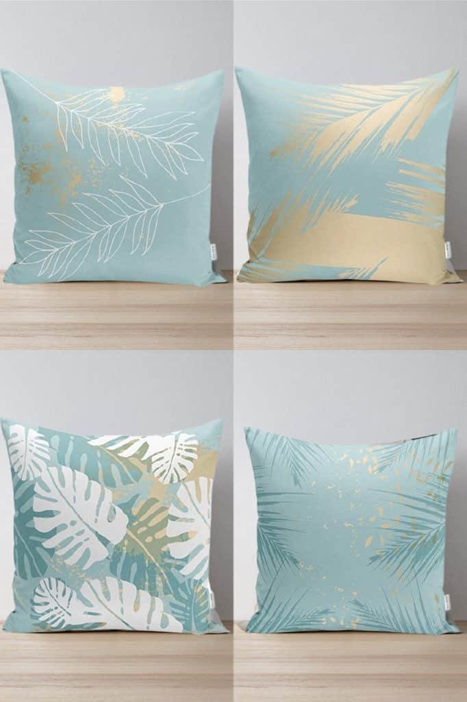 4 pièces au motif pastelle