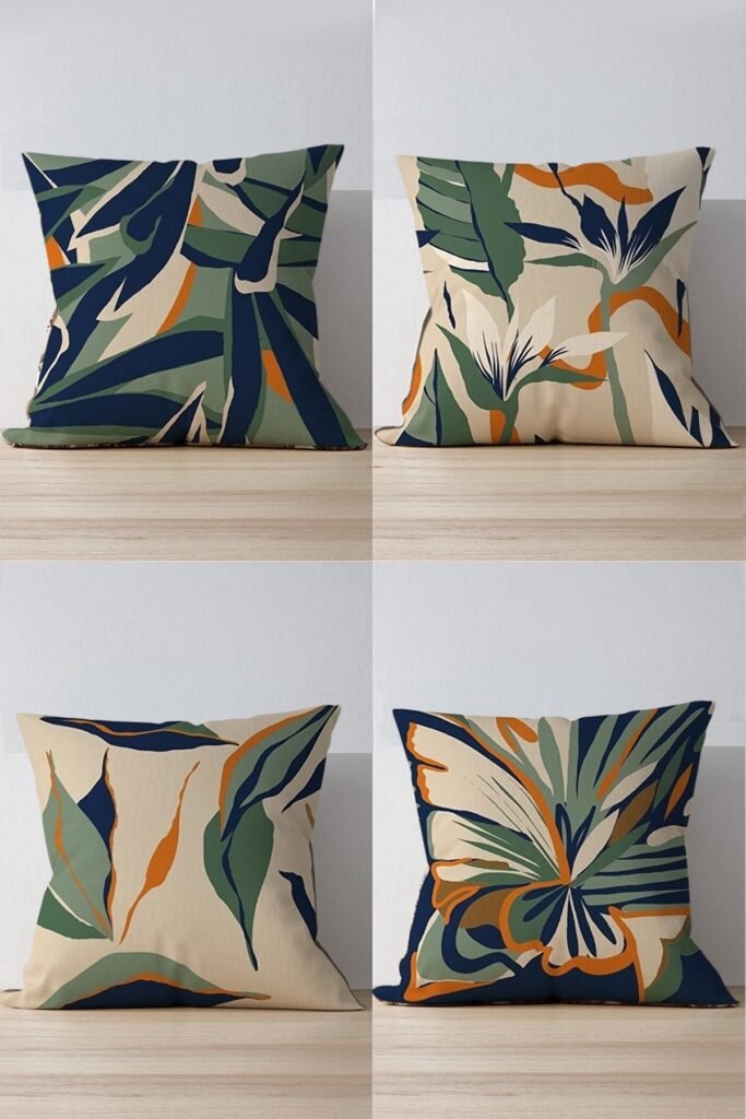 4 pièces au motif FARFALA