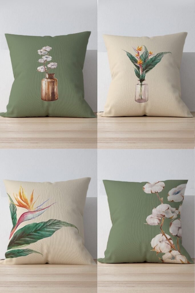 4 pièces au motif PARADIS