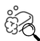 une loupe sur un savon