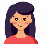 avatar representant une femme cheveu lisse